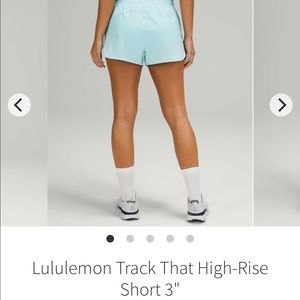 Lululemon Track That High-Rise Lined Short 3”